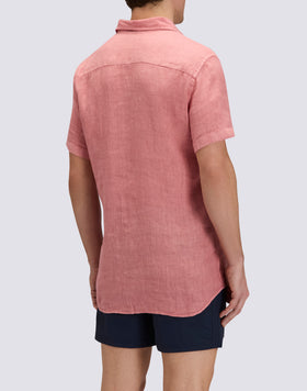 MEN'S SHORT-SLEEVED LINEN SHIRT