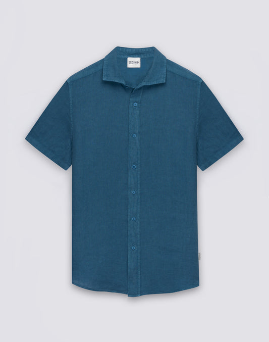 MEN'S SHORT-SLEEVED LINEN SHIRT
