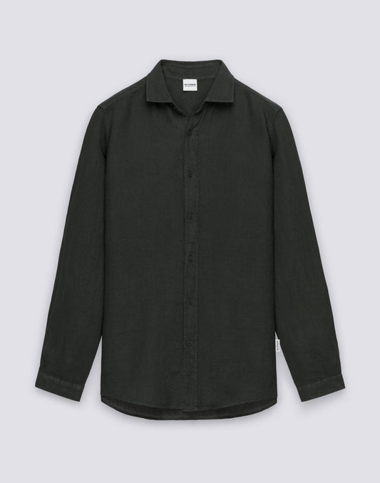 MEN'S GARMENT-DYED LINEN SHIRT