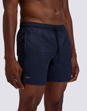 GOLDENWAVE MEN'S SHORT SWIMSUIT WITH ELASTIC WAIST, SOLID COLOR, NYLON TASLAN, COTTON TOUCH