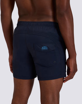 GOLDENWAVE MEN'S SHORT SWIMSUIT WITH ELASTIC WAIST, SOLID COLOR, NYLON TASLAN, COTTON TOUCH