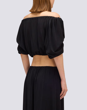 LONG-SLEEVED JERSEY BLOUSE 