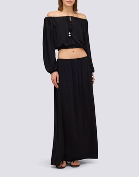 JERSEY ADJUSTABLE LONG SKIRT