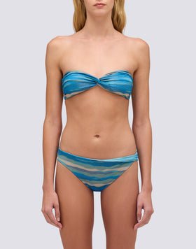 QUARTZ - ABSTRACT WAVE MOTIF BAND TOP