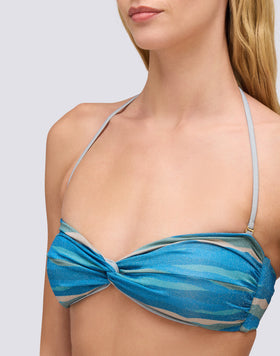 QUARTZ - ABSTRACT WAVE MOTIF BAND TOP