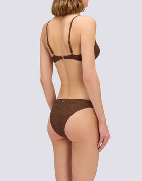ELODIE - BIKINI TOP BRALETTE JACQUARD EFFETTO WAVE