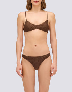 ASTRA - BIKINI SLIP FISSO JACQUARD EFFETTO WAVE