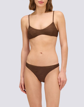 ASTRA - BIKINI SLIP FISSO JACQUARD EFFETTO WAVE
