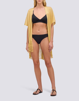 SHORT LUREX KAFTAN WITH STRAP