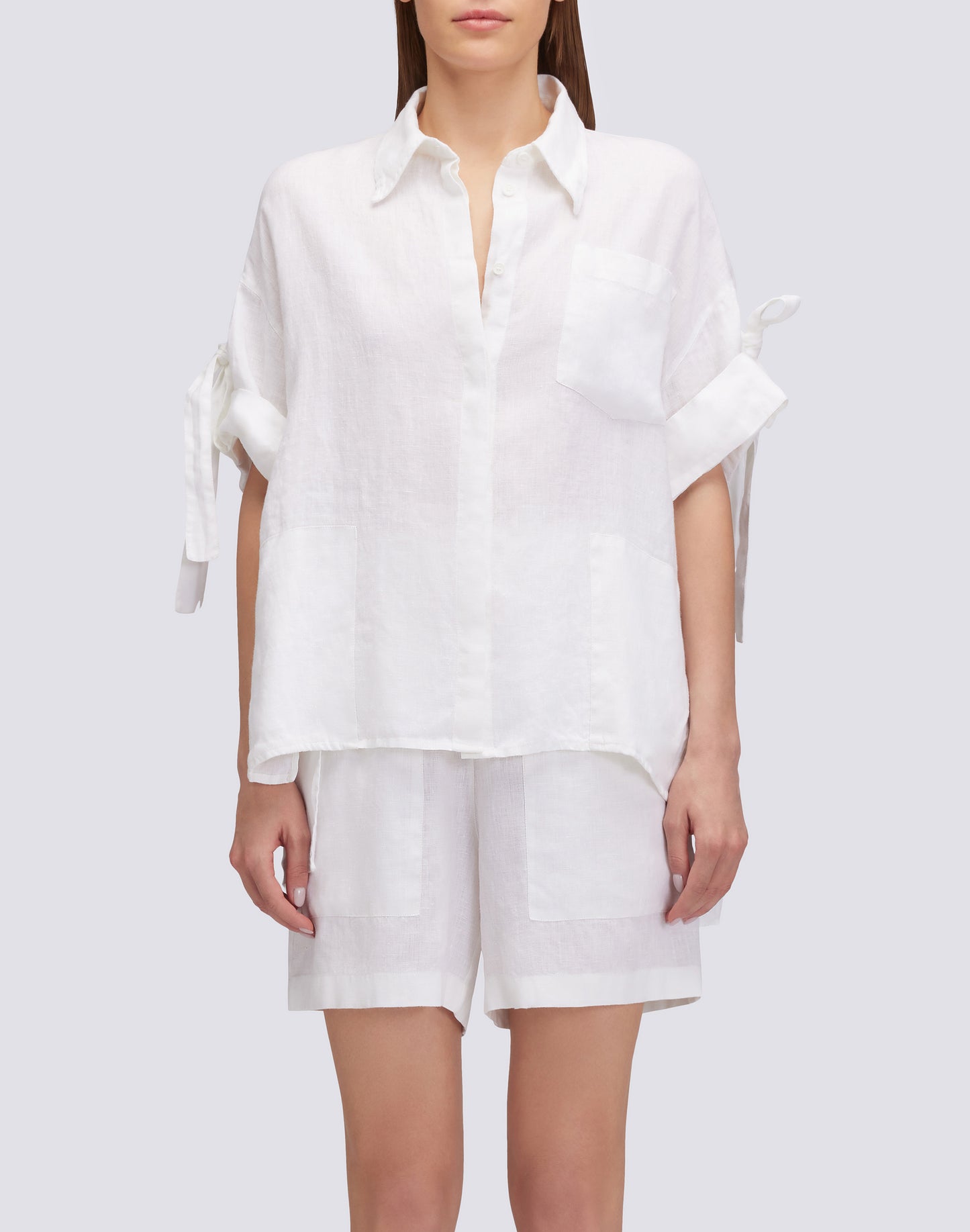 GARMENT DYED LINEN SHIRT