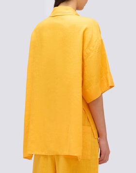 GARMENT DYED LINEN SHIRT