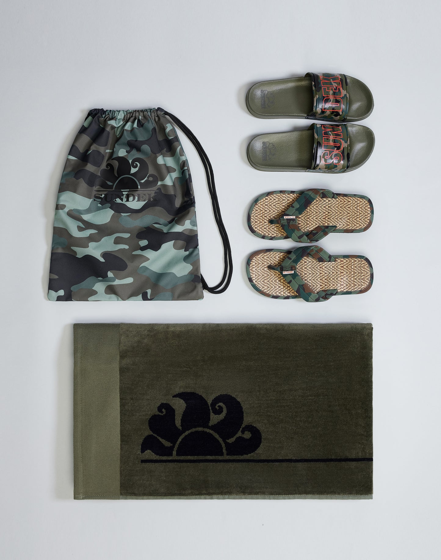 IRVINE - CAMOUFLAGE PRINT NYLON RUCKSACK