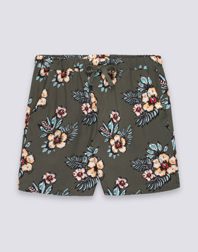 MEN'S PRINTED VISCOSE POPLIN WALKSHORT