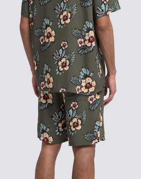 MEN'S PRINTED VISCOSE POPLIN WALKSHORT