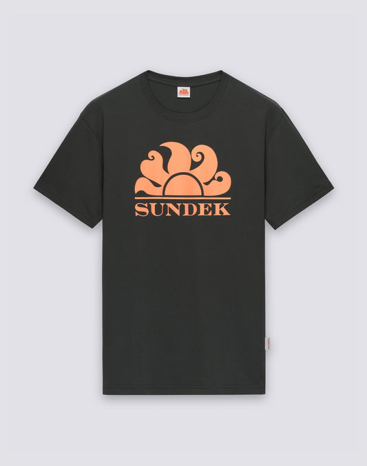 T-SHIRT UOMO A GIROCOLLO CON STAMPA LOGO
