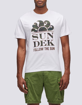 CAMOU FOLLOW THE SUN PRINT T-SHIRT