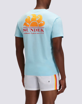 NEW HERBERT CREW NECK T-SHIRT WITH MAXI LOGO