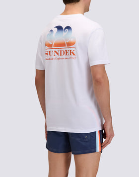 NEW HERBERT CREW NECK T-SHIRT WITH MAXI LOGO