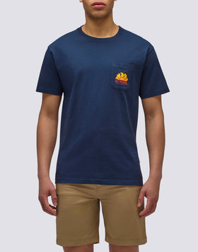 NEW HERBERT CREW NECK T-SHIRT WITH  MAXI-LOGO