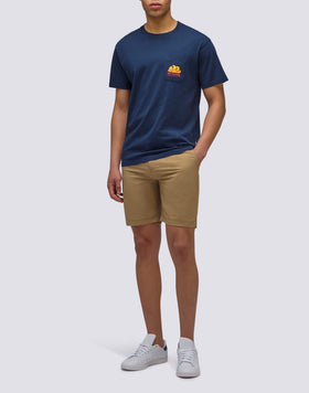 NEW HERBERT CREW NECK T-SHIRT WITH  MAXI-LOGO