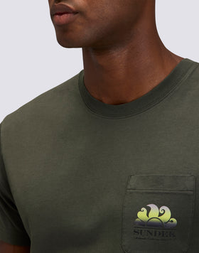 NEW HERBERT CREW NECK T-SHIRT WITH MAXI LOGO