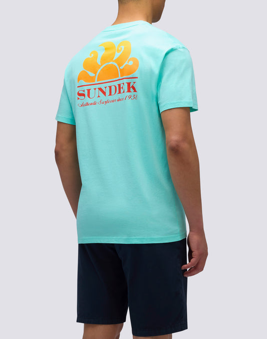 NEW HERBERT CREW NECK T-SHIRT WITH MAXI-LOGO