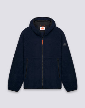 GIACCA TEDDY UOMO CON CAPPUCCIO E ZIP