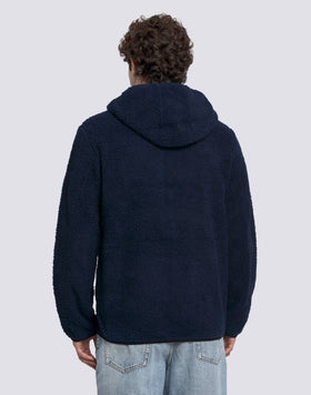 GIACCA TEDDY UOMO CON CAPPUCCIO E ZIP
