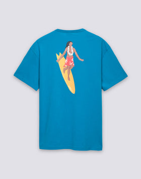MEN'S CREW NECK T-SHIRT WITH PRINT AND EMBROIDERY