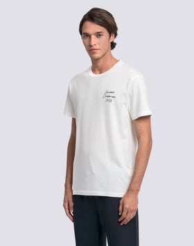 MEN'S CREW NECK T-SHIRT WITH SUNDEK CALIFORNIA 1958 EMBROIDERY