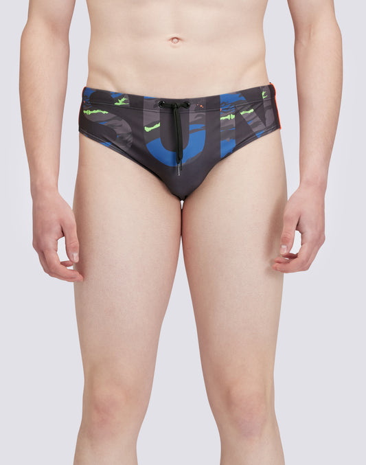 LOGO-PRINTED SWIM BRIEF