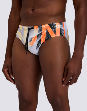 SLIP MARE UOMO CON LOGO E STAMPA L.A DREAM