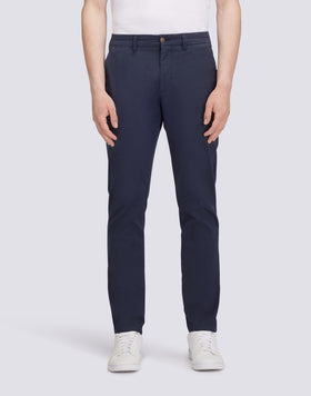 TWILL STRETCH CHINO TROUSERS