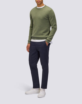 TWILL STRETCH CHINO TROUSERS