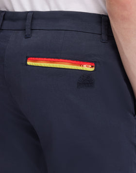 TWILL STRETCH CHINO TROUSERS