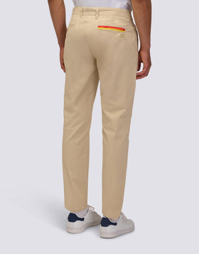 TWILL STRETCH CHINO TROUSERS