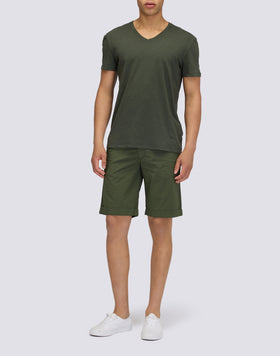 MEN'S GARMENT-DYED STRETCH POPLIN WALKSHORT