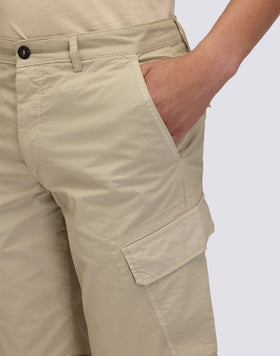 MEN'S GARMENT-DYED STRETCH POPLIN CARGO WALKSHORT