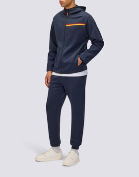 MEN'S TROUSERS WITH ELASTIC WAIST IN RECYCLED INTERLOCK