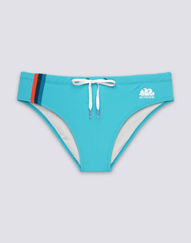 MEN'S SWIM BRIEFS WITH TRICOLOR DETAIL