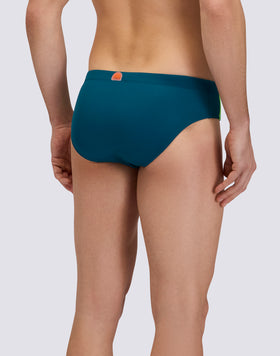 MEN'S SWIM BRIEFS WITH TRICOLOR DETAIL