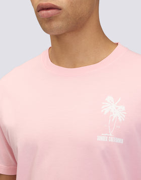 MEN'S CREW NECK T-SHIRT WITH PALM TREE PRINT