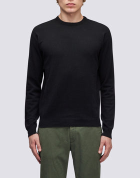 CREW NECK CASHMERE BLEND SWEATER