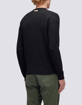 CREW NECK CASHMERE BLEND SWEATER