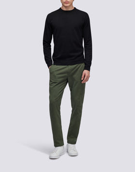 CREW NECK CASHMERE BLEND SWEATER