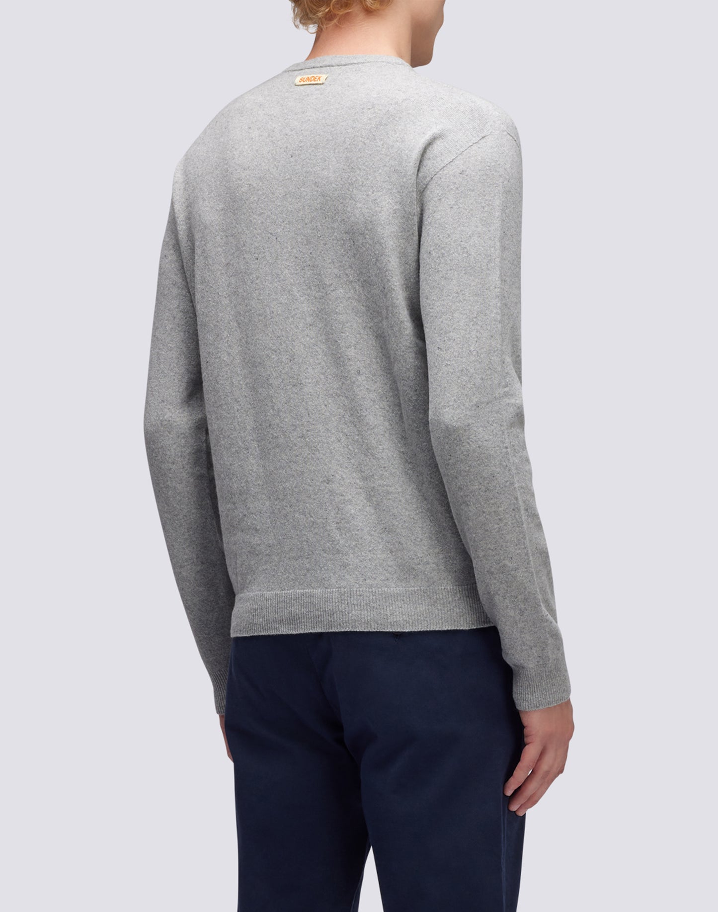 CREW NECK CASHMERE BLEND SWEATER