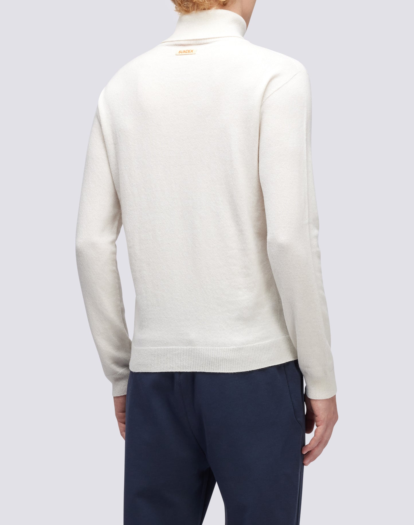 CASHMERE BLEND HIGH NECK SWEATER