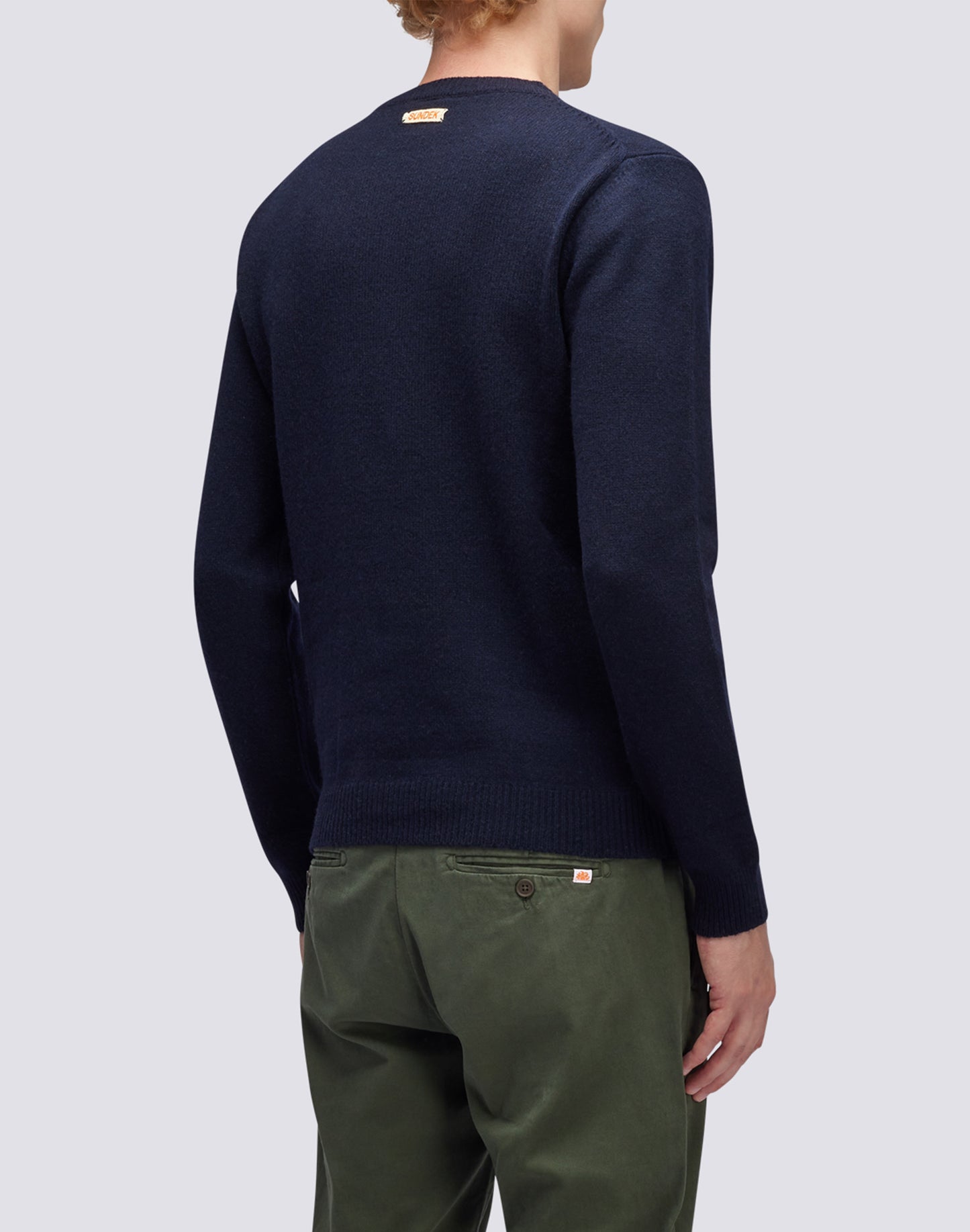 CREW NECK CASHMERE BLEND SWEATER