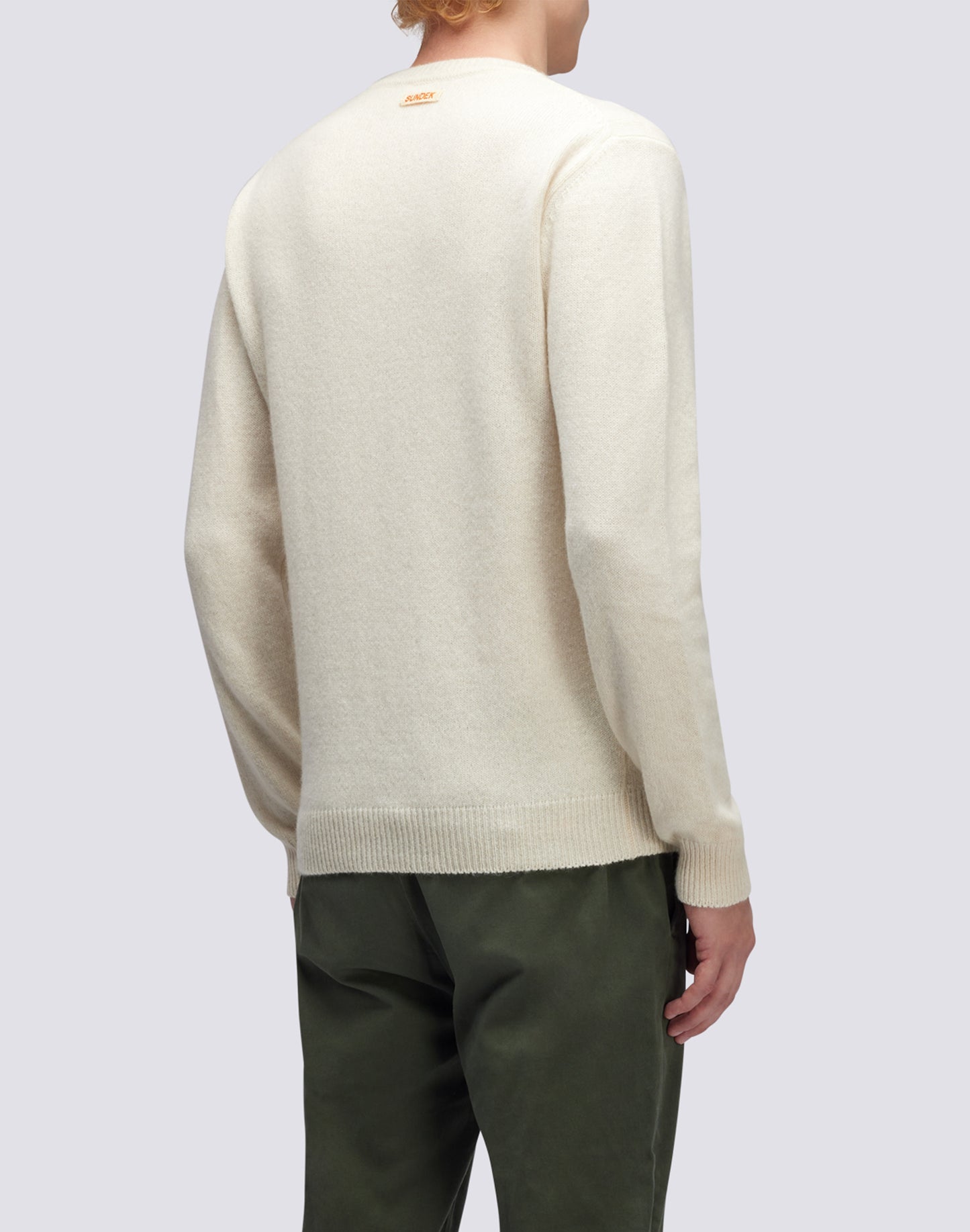 CREW NECK CASHMERE BLEND SWEATER