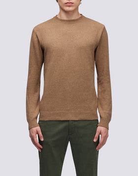 CREW NECK CASHMERE BLEND SWEATER